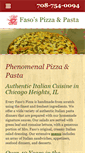 Mobile Screenshot of fasospizzaandpasta.com