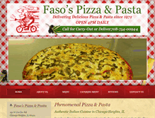 Tablet Screenshot of fasospizzaandpasta.com